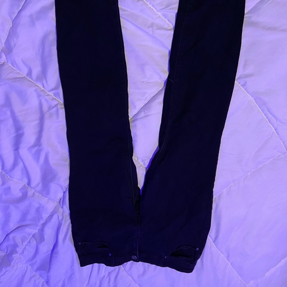 Black so band jeggings. Size 10